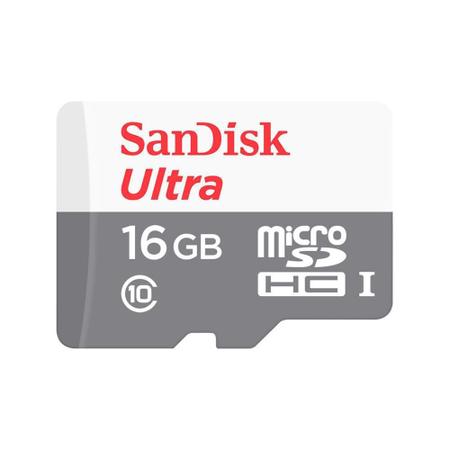 Imagem de Cartão de Memória Sandisk 16gb Classe 10 SDSDQUNS-016G-GN3MA Micro sd