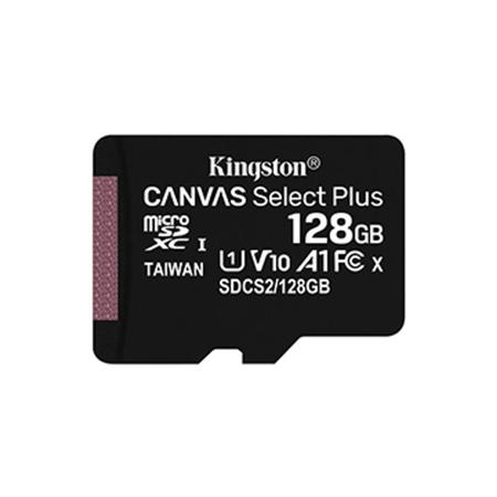 Imagem de Cartao de memoria sd kingston canvas select plus class 10uhs-i 128gb micro+adaptador - sdcs2/128gb