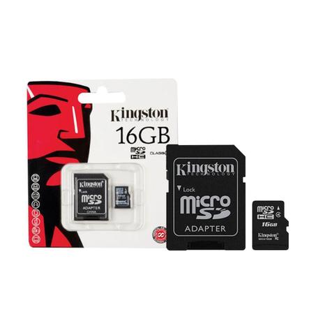 Imagem de Cartão Memória MicroSD/Micro SDHC 16GB 80MBs Kingston