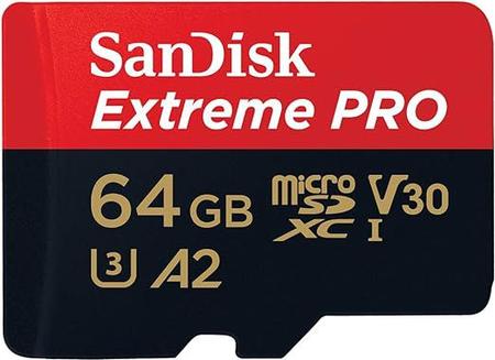 Imagem de Cartão Memória Sandisk Extreme Pro Micro Sdxc 64gb 170mbs A2