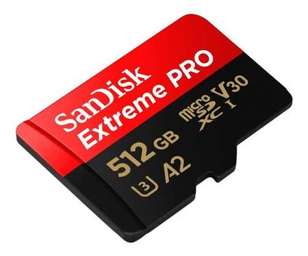 Imagem de cartao memoria SANDISK Micro SDXC EXTREME PRO 200mb/s 512gb