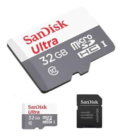 Imagem de Cartão Memória Sandisk Ultra 32gb 100mb/s Classe 10 com Adaptador