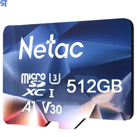 Imagem de Cartão Micro Sd Netac 512Gb 100Mb/S De Leitura