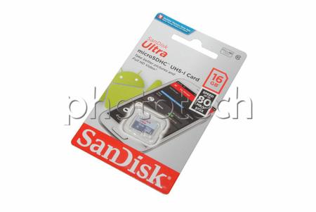 Imagem de CARTÃO MICRO SD SANDISK ULTRA 16GB CLASS 10 80 MB/s MICROSDHC UHS-I FULL HD ORIGINAL