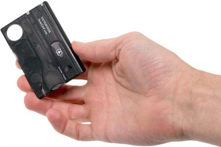 Cartão SwissCard Lite Preto Translucido 0.7333.T3 - Victorinox Imagem de Cartão SwissCard Lite Preto Translucido 0.7333.T3