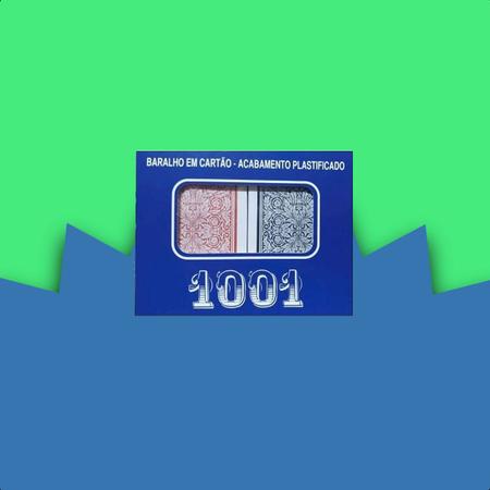 Cartas de Baralho Copag 1001 Azul 110 Cartas em Cartão