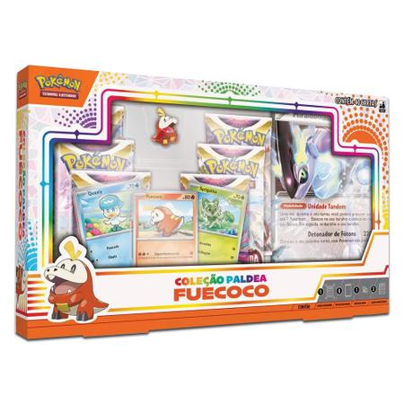 Imagem de Cartas Pokémon Box Coleção Paldea Fuecoco c/ Miraidon Ex Copag