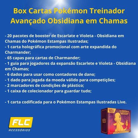Pokémon Box Treinador Avançado Obsidiana Em Chamas - Copag