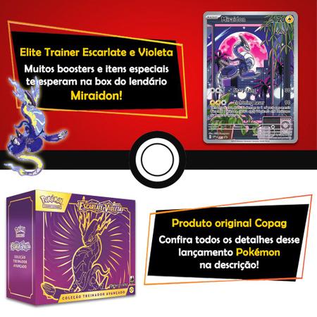 Carta Pokémon - Miraidon ex 81/198 - Escarlate Violeta SV1 - Copag - Deck  de Cartas - Magazine Luiza