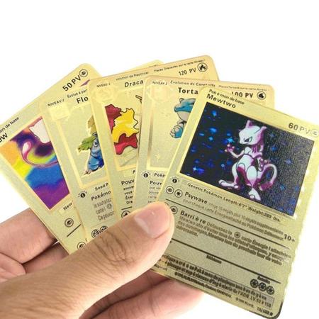 Pokémon Carta Dourada Coleção Especial - CHARIZARD, PIKACHU, ARCEUS e muito  mais !!