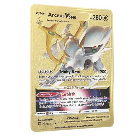 Pokémon Carta Dourada Coleção Especial - CHARIZARD, PIKACHU, ARCEUS e muito  mais !!