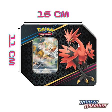 Imagem de Cartas Pokémon Lata C/ 31 Unidades Realeza Absoluta - Copag