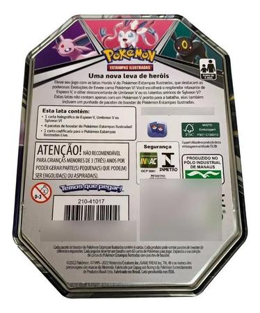 Jogo de Cartas - Pokemon - Lata Herois V - Espeon - Copag