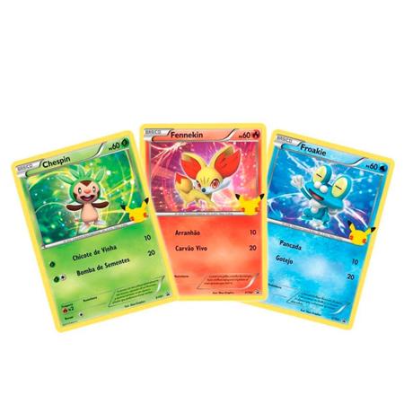 Coleção de cartas Pokémon Lendários com 15 cartas Originais COPAG