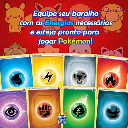 Cartas Pokemon Pack De 120 Energias Para Jogar Pokémon Tcg