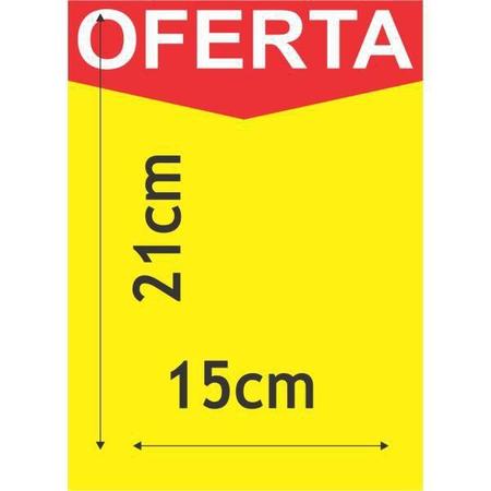 Imagem de Cartaz Marcação Oferta Amarelo A5 250G 15X21Cm 100Un Radex
