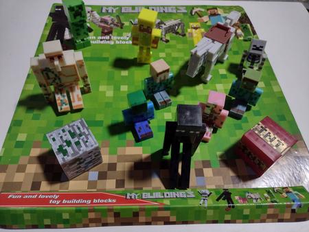 Cartela 10 Boneco Articulado Minecraft My Home + 2 Blocos - Smart Bracelet  - Bonecos - Magazine Luiza