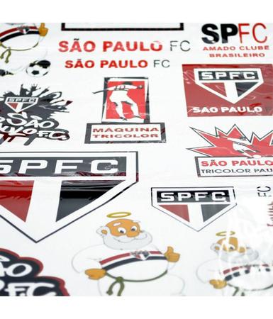 Cartela de Adesivos do São Paulo Oficial - Minas de Presentes Imagem de Cartela de Adesivos do São Paulo Oficial