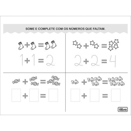 Imagem de Cartilha de Atividades de Matemática Tilibra Adição 32 Folhas