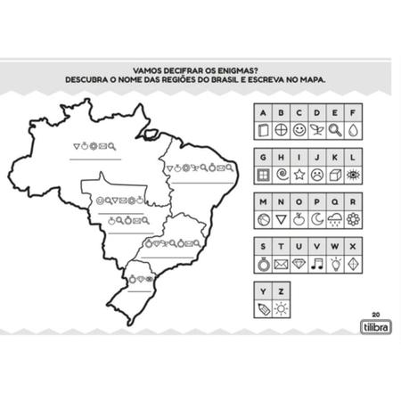 Cartilha de Atividades Tilibra Geografia Brasil 20 Folhas - Caderno -  Magazine Luiza