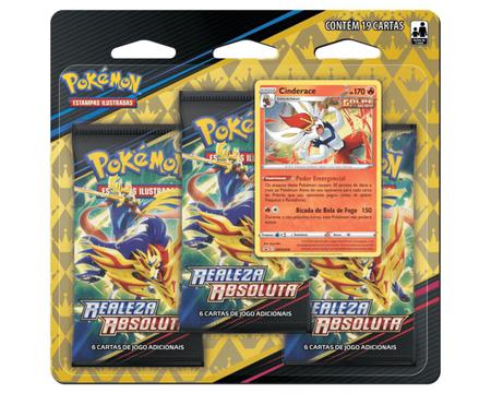 Cartinha Pokémon Blister Triplo com 19 Cartas - COPAG - Deck de