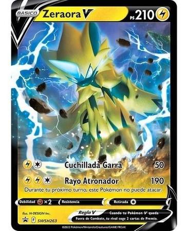 Cartinhas Pokemon Zeraora V-astro Cartas Cards Tcg Brinquedo