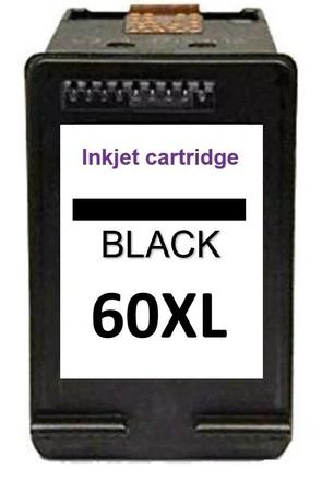 Imagem de Cartucho 60 60xl preto 60 xl black Compatível   D1660  D2530 l D2545  D2560 l D2660  F4280 l F4480  F4580 l C4680 