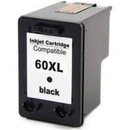 Imagem de Cartucho 60xl preto compatível para  deskjet d2500,  d2530,f4200