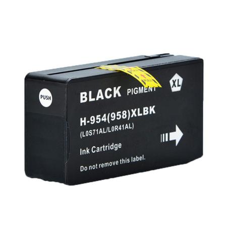 Cartucho 954xl preto 7730 7740 8210 8710 8720 8730 compativel 50ml - GreenBelt Imagem de Cartucho 954xl preto 7730 7740 8210 8710 8720 8730 compativel 50ml