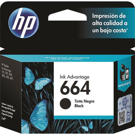 Imagem de Cartucho De Tinta Hp Ink Advantage 664 Preto F6v29ab