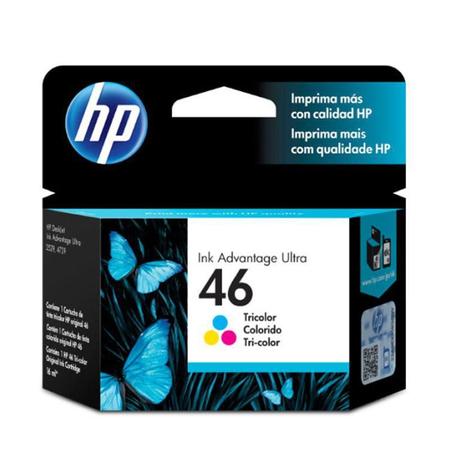 Imagem de Cartucho HP Original (46)CZ638AL cores rend.750pgs