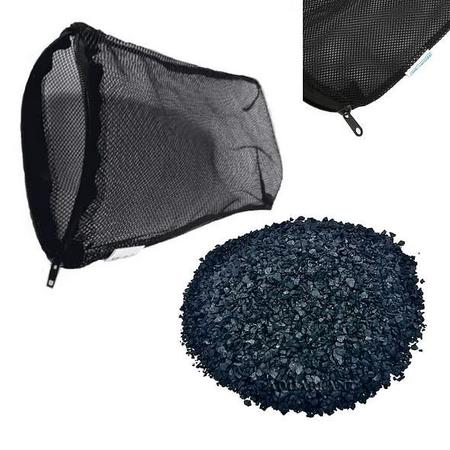 Imagem de Carvão ativado mineral com bolsa de malha filtros água - ar