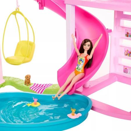 Imagem de Casa Barbie Dreamhouse Pool Party Doll House Hmx10 - Mattel