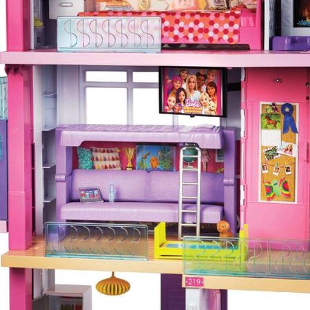 Grande Casa De Bonecas Para Barbie Com Móveis, Elevador E Террасой