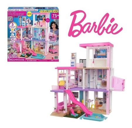 Grande Casa De Bonecas Para Barbie Com Móveis, Elevador E Террасой