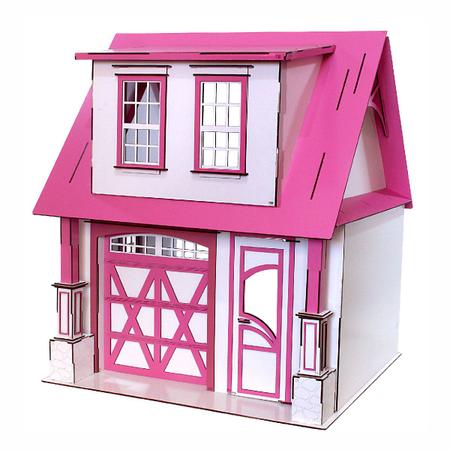 Kit Casa Barbie Com Moveis Completo Pintada 1,2 M Altura P-b