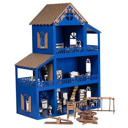 Casa de Bonecas Castelo Encantado Azul - Vários modelos