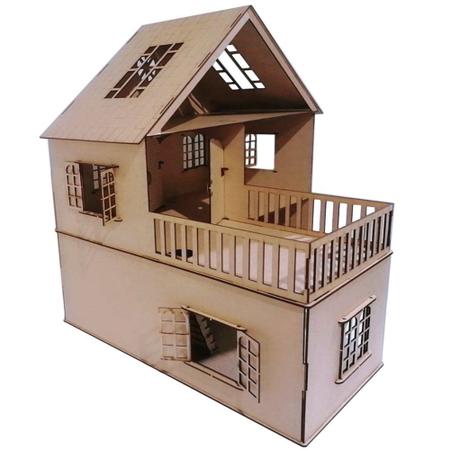 Casa Casinha Para Barbie/polly/lol Grande 80cm+ 25 Móveis