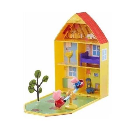 Peppa Pig Casa Com Jardim Dtc 4206