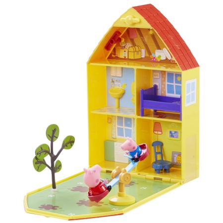 Casa com Jardim Peppa Pig e George - Dtc - Casinha de Boneca