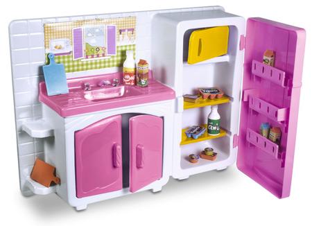 Imagem de Casa Cristal Cozinha com Geladeira e Pia Faz de Conta Brinquedo Infantil Lua de Cristal