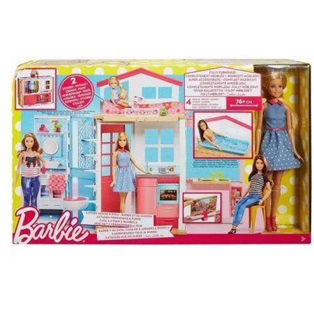 Barbie Casa 2 Andares glam Glamour com Boneca - Pirlimpimpim