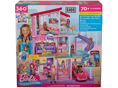 Casa dos Sonhos da Barbie com Acessórios - 120 Cm - Mattel