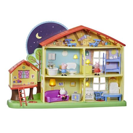 Casa da Peppa com Figuras - Diversão Noite e Dia - Com Som e Luz