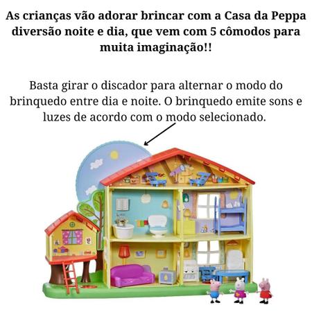 Brinquedo Casa Da Peppa Noite/dia Com Luz E Som Hasbro F2188 - Loja Zuza  Brinquedos