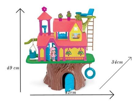 Imagem de Casa de Boneca na Árvore C/ Acessórios e Bonecas Divertido