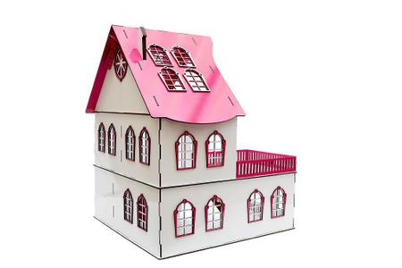 Imagem de Casa de bonecas para mini bonecas compatível com lol e polly modelo cindy sonhos - darama