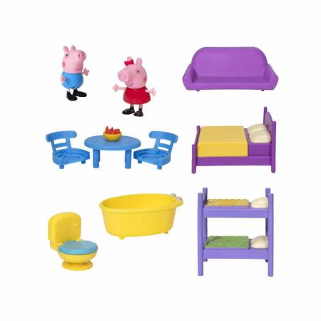 Casa Gigante Da Peppa Pig 55 Cm Com Peppa E George Inclusos - Ri Happy