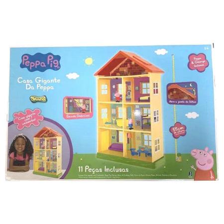 Casinha Casa Gigante Completa Com Acessórios Peppa Pig Sunny