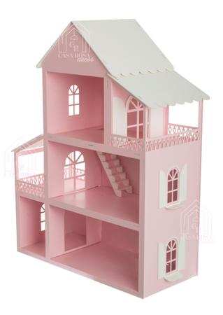 Casa Rosa Infantil Meninas Casinha Barbie Pink 80 cm